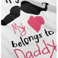thumbnail image 5 of My Heart Belong to Daddy Mustache Pun Bodysuit Jumper Girls Infant Baby Brisco Brands 18M, 5 of 7