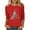 004* Red, variant on bnaln Christmas T Shirts for Women Merry Christmas Shirts Trendy Crewneck 3/4 Sleeve Tops Casual Xmas Tree Graphic Pullover Funny Xmas Party Tees Fall Jumper Winter Holiday Blouse