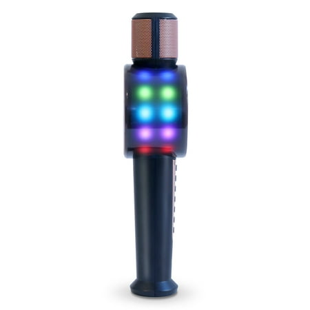 Singing Machine - Party Machine Mic - Rose Gold - Rose Gold and Black
