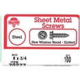 thumbnail image 4 of Hillman Sheet Metal Screws No. 8 X 3/4 " Hex Head/Slotted Hex Head Box 100, 4 of 5