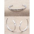 thumbnail image 4 of Birthday Gifts for Her Birthday Bracelets,12th Sweet Stainless Steel Engraved Cuff Bangle,Birthday Jewelry, Ideas, 4 of 6