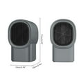 thumbnail image 2 of Matsuzay Máquina calentadora de espacio Habitación de invierno profesional Dispositivo pequeño para mantener el calor Mini calentadores de Accesorios para electrodomésticos Enchufe gris/estadounidense, 2 of 6