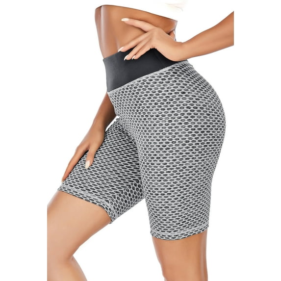 YouLoveIt Women Leggings Wide Waistband Biker Leggings Bike Shorts Quick-Drying Pants Summer Elastic Casual Breathable Pants Running Shorts Sexy Stretch Ruched Hot Shorts