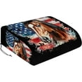 thumbnail image 1 of Housse de Climatiseur RV, Drapeau Américain Cheval RV Housse d'Hiver avec Cordon, Protection de Toit RV pour Voyage en Extérieur, 1 of 7