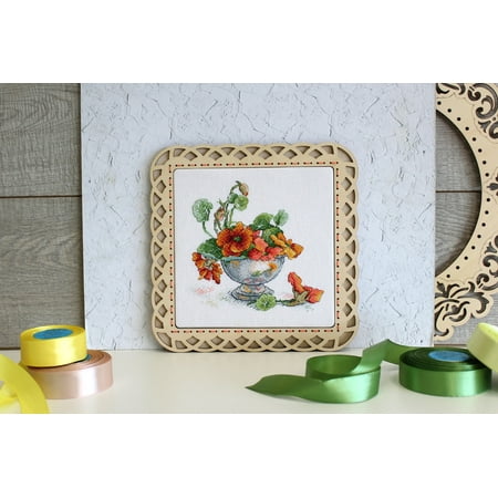 UPC: 4627167305968 | Cross-Stitch Kit Nasturtium SM-610 Flowers Needlework