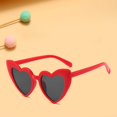 thumbnail image 4 of vnanda High Translucency Lenses Sunglasses Vintage Heart Shaped Sunglasses with High Translucency Lens Trendy Retro Decorative Sun Glasses for Women, 4 of 8