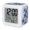 Blue, White, Black, variant on Watercolor Flowers Digital Alarm Clock for Bedrooms,Smart LED Alarm Clock with 7 Color Changing Night Light,Farmhouse Botanical Blossom Floral Silent Wake Up Clocks for Sleep Study Cooking 3.2"x3.2"