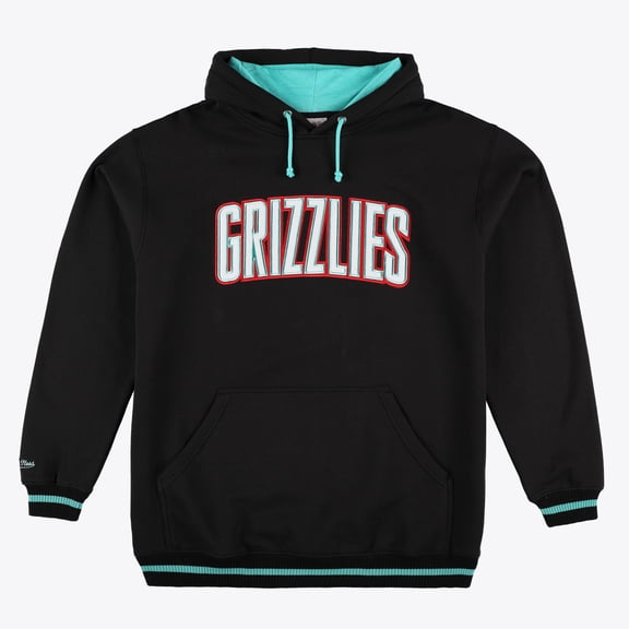 Men's Mitchell & Ness Black Memphis Grizzlies Hardwood Classics Big & Tall Hoodie