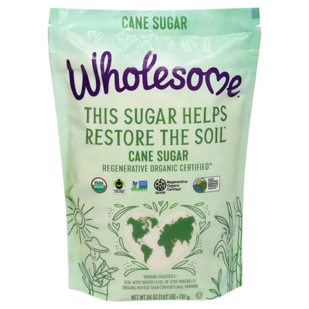 Wholesome Sweeteners Regenerative Organic Cane Sugar 26 oz.
