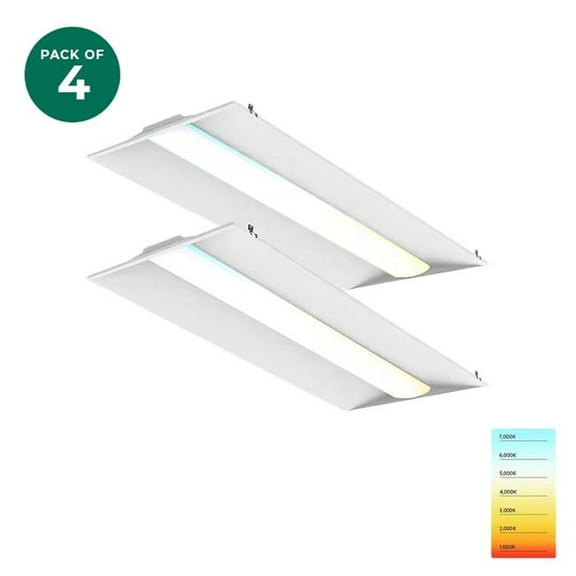 Gielight TTR-24-50W-L-H 2 x 4 ft. LED Troffer Light