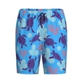 thumbnail image 4 of Fotbe Ornamental Turtles Pajama Shorts for Men, Men's Pajama Bottoms, Sleepwear,Short Pajama Pants-3X-Large, 4 of 9