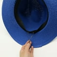 thumbnail image 4 of Laonim Large Brim Straw Hat Foldable Summer Men and Women Straw Jazz Hat Top Hat Beach Sun Hat, 4 of 7