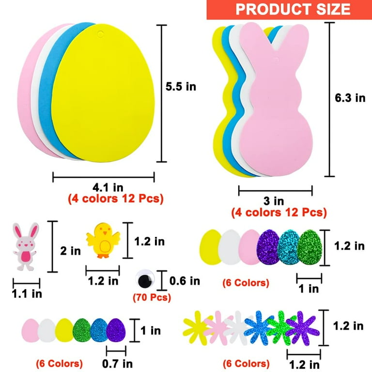 Easter Foam Stickers (Pack of 200) Easter Craft Supplies