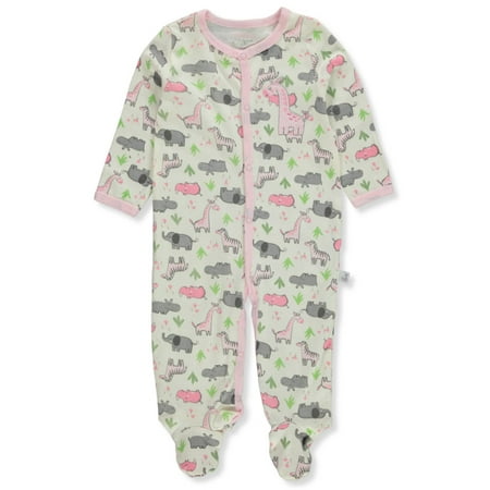 

Duck Duck Goose Baby Girls Jungle Footed Coveralls - gray multi 0 - 3 months (Newborn)