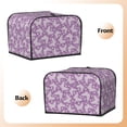 thumbnail image 3 of Lsque Purple Butterflies Floral Print 4 Slice Toaster Cover , Kitchen Appliance Dustproof Protector , Toaster Protector Dustproof Kitchen Appliance Cover, 3 of 7