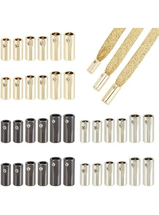 54pcs Metal Aglets Shoelace Tips 9 Styles Shoelace End Caps Screws Aglets  Lace Thread Tips Aglets for Shoelaces Shoe String Aglet Tips Head for