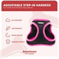 thumbnail image 3 of GFDYREE Step in Dog Harness for Small Dogs No Pull, Small, Black w/Pink Trim - Adjustable Harness with Padded Mesh Fabric and Reflective Trim - Buckle Strap Harness for Dogs, 3 of 7