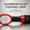 thumbnail image 6 of Fish Scale Grip, Fish Lip Gripper with Scale, Fatomal Fish Weighing Scales, Professional Fish Holder 0-40Lb, Fishing Gift for Men, Red, 6 of 10