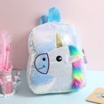 thumbnail image 4 of Mochila de lentejuelas para niños, mochila escolar con parte trasera de felpa, 4 of 8
