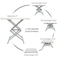 thumbnail image 2 of SOUNDANCE Adjustable Folding Table, Lightweight and Portable TV Tray, Sturdy Dinner Tables for Eating, Easy to Fold and Put Away, Zero Assembly Required Desk for Indoor and Outdoor Use, Wh, 2 of 7