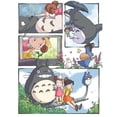thumbnail image 4 of Cuadros Decorativos Bordado completo Hilo de algodón ecológico 16CT Impreso Totoro Kit de punto de cruz (AEE-090) Wdftyju  de costura negro 4 estilos, 4 of 9