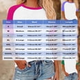 thumbnail image 3 of WRKEKC Trendy Casual Tops for Women Color Block Print Raglan Short Sleeve Crew Neck Pullover Fashion Everyday Tops, 3 of 5