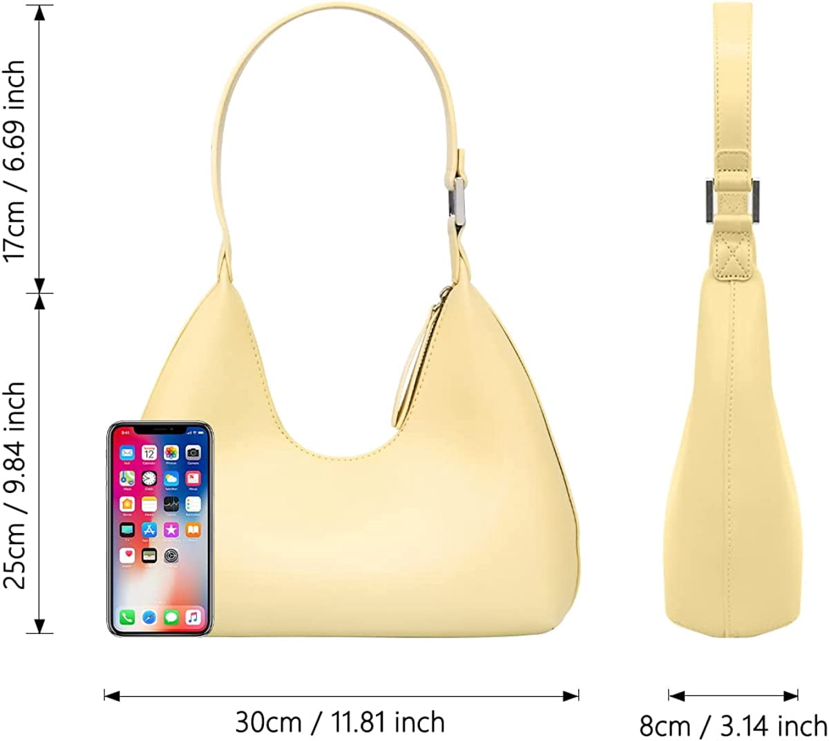 Barabum Mini Purse Small Shoulder Bags for Women Trendy Small Hobo Bag Clutch Purses for Women