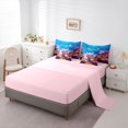 thumbnail image 3 of Manfei 3D Axolotl Twin Bedding,Coral Ocean Scene Bedding Comforter Set For Girls,Pink Purple Blue,Pink Reversible,7-Piece, 3 of 8