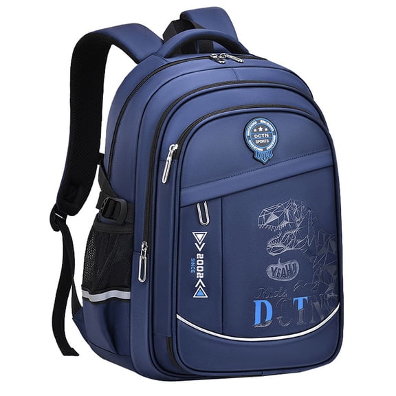 Kivdit School Backpack for Boys,School Bag for Kids Teens,Reflective Bookbag Gifts for Boys,Blue