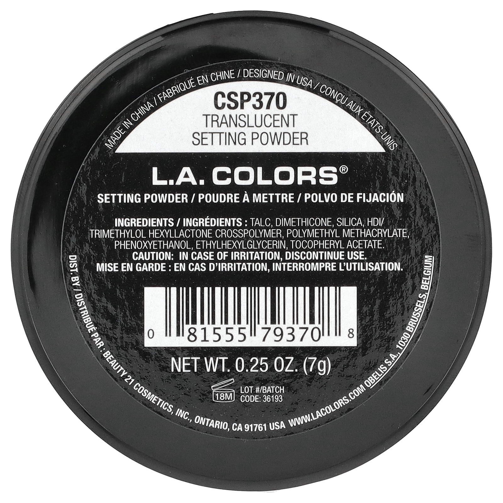 L.A. COLORS Setting Powder, Translucent, 0.42 oz - Walmart.com