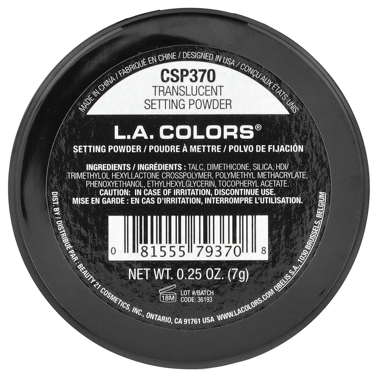 L.A. COLORS Setting Powder, Translucent, 0.42 oz - Walmart.com