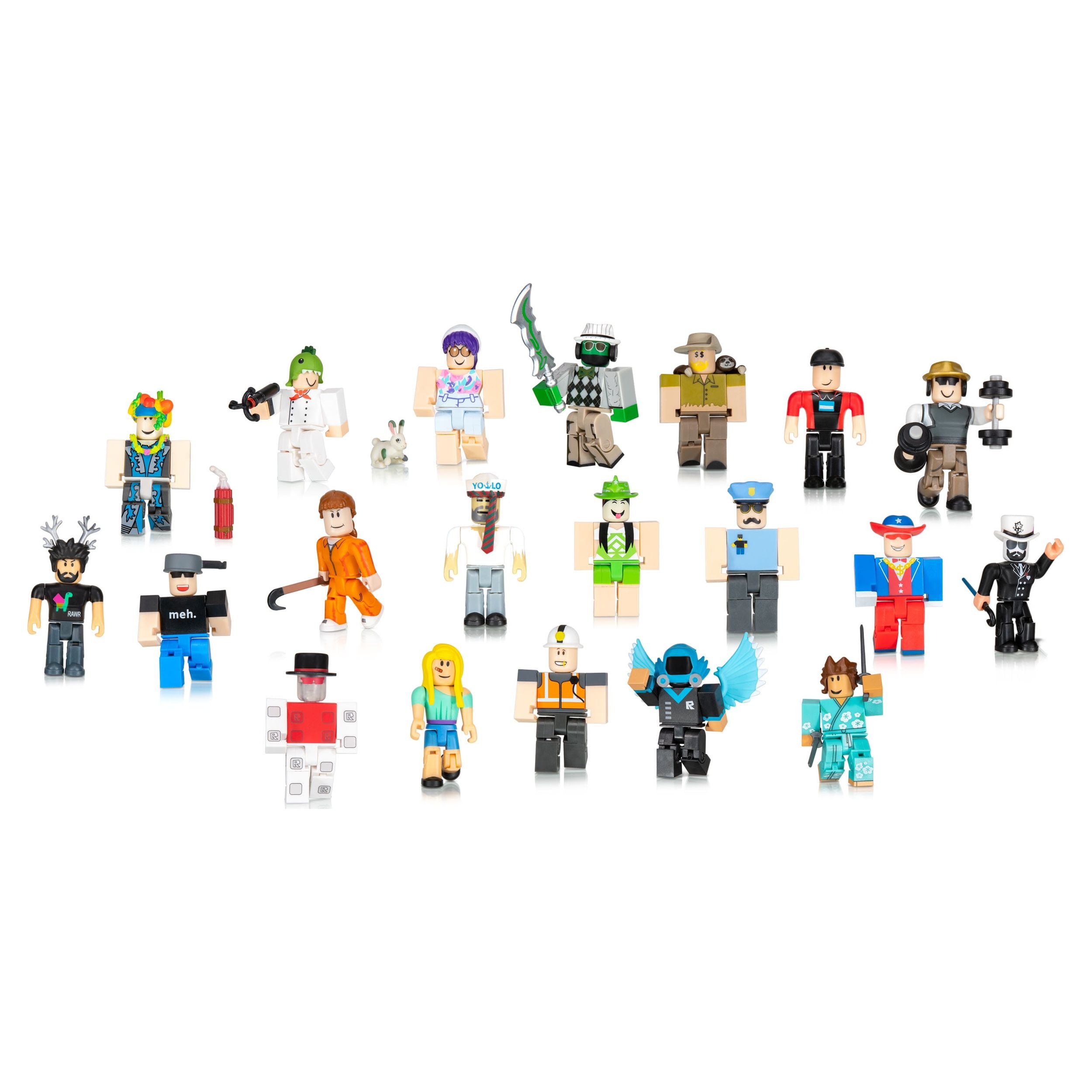  Roblox Celebrity Collection - from The Vault 20 Figure Pack  [Includes 20 Exclusive Virtual Items] : Toys & Games