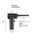 thumbnail image 5 of Plumero de aire inalámbrico comprimido, pistolas de soplado de polvo, limpieza inalámbrica, ligera para Motor apto para diferentes dispositivos de limpieza, 5 of 5