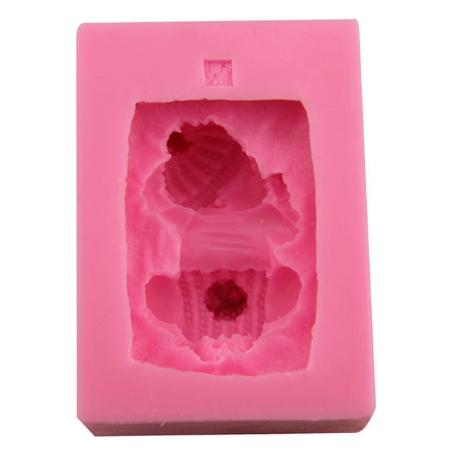Lovely 3D Baby Sleeping Chocolate Party DIY Fondant Hornear Herramientas de pastel de cocina Molde de silicona Herramienta para hacer sopa Inevent JJ18086-00
