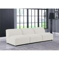thumbnail image 3 of Meridian Furniture Miramar Crème Durable Lin Texturé Sofa Modulaire, 3 of 13