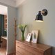 thumbnail image 2 of Lámparas de pared compatibles con E26 E27, lámpara de pared de hierro negro con construcción de metal sólido para dormitorio y baño, 2 of 5