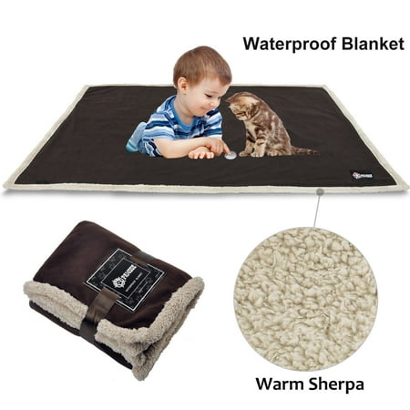 Waterproof Dog Blanket Small Medium Pet Puppy Cat Fleece