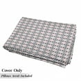 thumbnail image 5 of Vintage Boho Floor Pillow Lounger Cover, Geometrical Ethnic Tribe Pattern Orderly Repeated Pattern Art, Nap Mat Printed Fabric Case for 5 Pillows, 88" x 36", Ivory Pale Grey and Blush, by Ambesonne, 5 of 5