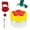 B, variant on Hand Held Hummingbird Feeders, Mini Hummingbird Hand Feeder with Cleaning Brush, Window Humming Wild Bird Feeders Tools for Outdoors Supplies