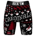 thumbnail image 2 of Men's Rock Em Socks Arizona Cardinals Retro Throwback Holiday Tacky Sweater Underwear and Crew Socks Combo Pack, 2 of 3