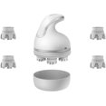 thumbnail image 1 of Masajeador de cuero cabelludo eléctrico, masajeador de cabeza inalámbrico para relajar el estrés del cuero cabelludo para estimular el crecimiento del cabello, limpieza profunda, circulación sanguínea y liberación de estrés con cabezales de masaje de repuesto, blanco BANYUO Electrónica, 1 of 4