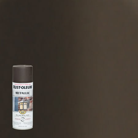 Rust-Oleum Stops Rust Metallic Oil Rubbed Bronze Brilliant Metal Finish Spray Paint, 11 oz