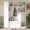 White, variant on DRNANLIT Farmhouse Elegant Hall Tree with 4 Side Cabinets & Adjustable Shelves, All-in-One Mudroom Bench with Coat Rack & 5 Hooks, White