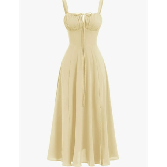 Plus Size Casual Dresse For Women Summer Short Fly Sleeve V Neck High Waist Casual Loose Striped Midi Dresses