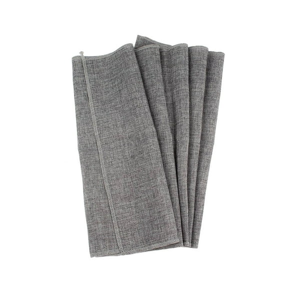 KALLORY Table Runner Gray Linen Imitated For Wedding Table Decoration 1Set 11.8 x 108.3in