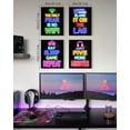 thumbnail image 3 of Drsoum Gamer Decor for Boys Gaming Wall Art Neon Gaming Room Decor Gamer Wall Art Teenage Boy Room 8x10in4pcs Natural Framed, 3 of 7