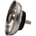 thumbnail image 6 of Westbrass D214S-2P-07 3-1/2" Stainless Steel Kitchen Sink Basket Strainer, Satin Nickel (2-Pack), 6 of 8