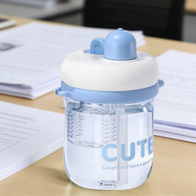 JZCHUNTOY Tasse à Thé en Paille à Haute Apparence 1 Pce, Tasse à Boire Transparente Résistante à la Chaleur à Grand Ouverture, Contenant de Boisson Portable Réutilisable pour la Maison, le Bureau et les Activités Extérieures