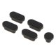 thumbnail image 3 of 5 tapones de silicona antipolvo para el puerto de carga de ordenadores portátiles y Mac Negro, 3 of 6