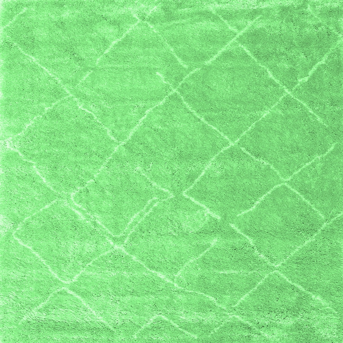 Ahgly Company Indoor Square Trellis Emerald Green Modern Area Rugs, 4 ...